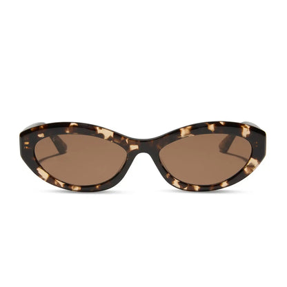 DOLCE BELLA - ESPRESSO TORTOISE + BROWN SUNGLASSES