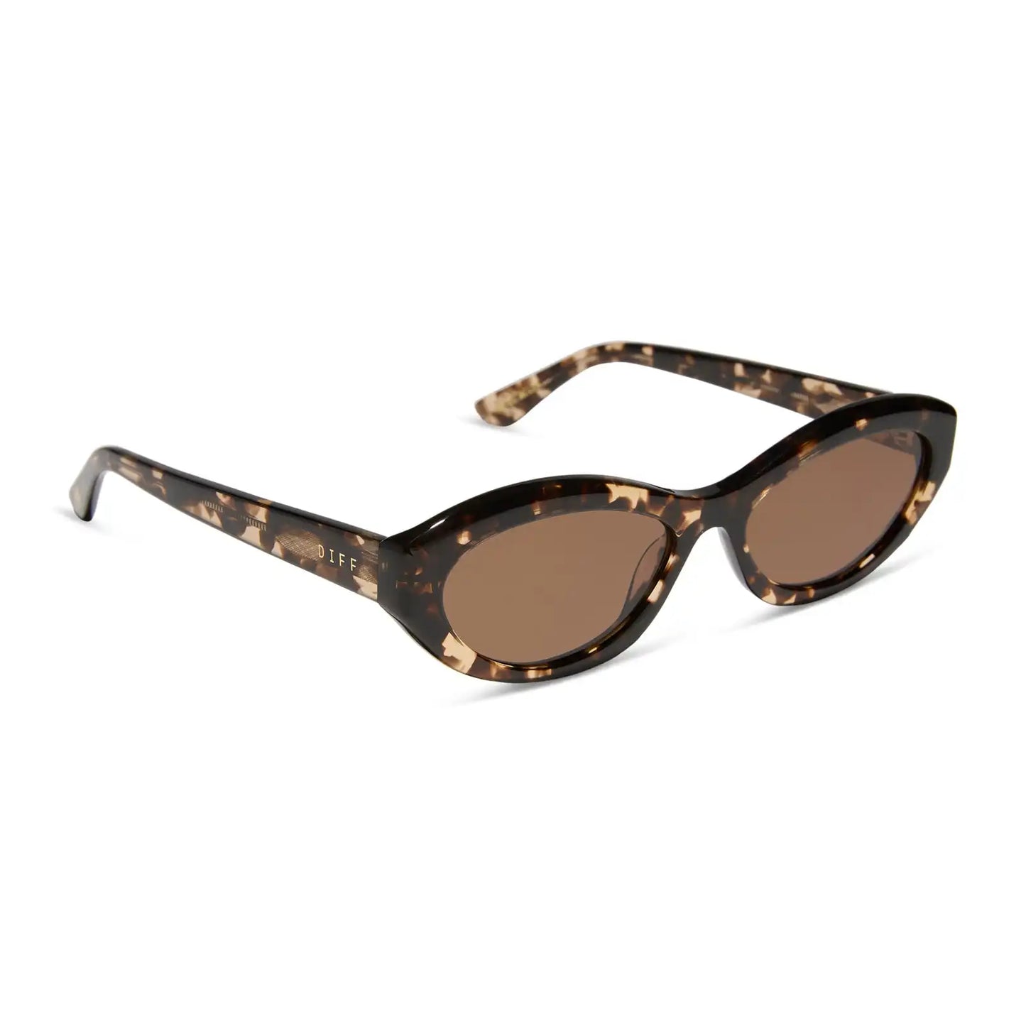 DOLCE BELLA - ESPRESSO TORTOISE + BROWN SUNGLASSES