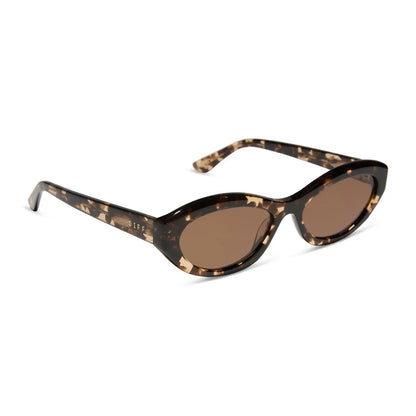 DOLCE BELLA - ESPRESSO TORTOISE + BROWN SUNGLASSES