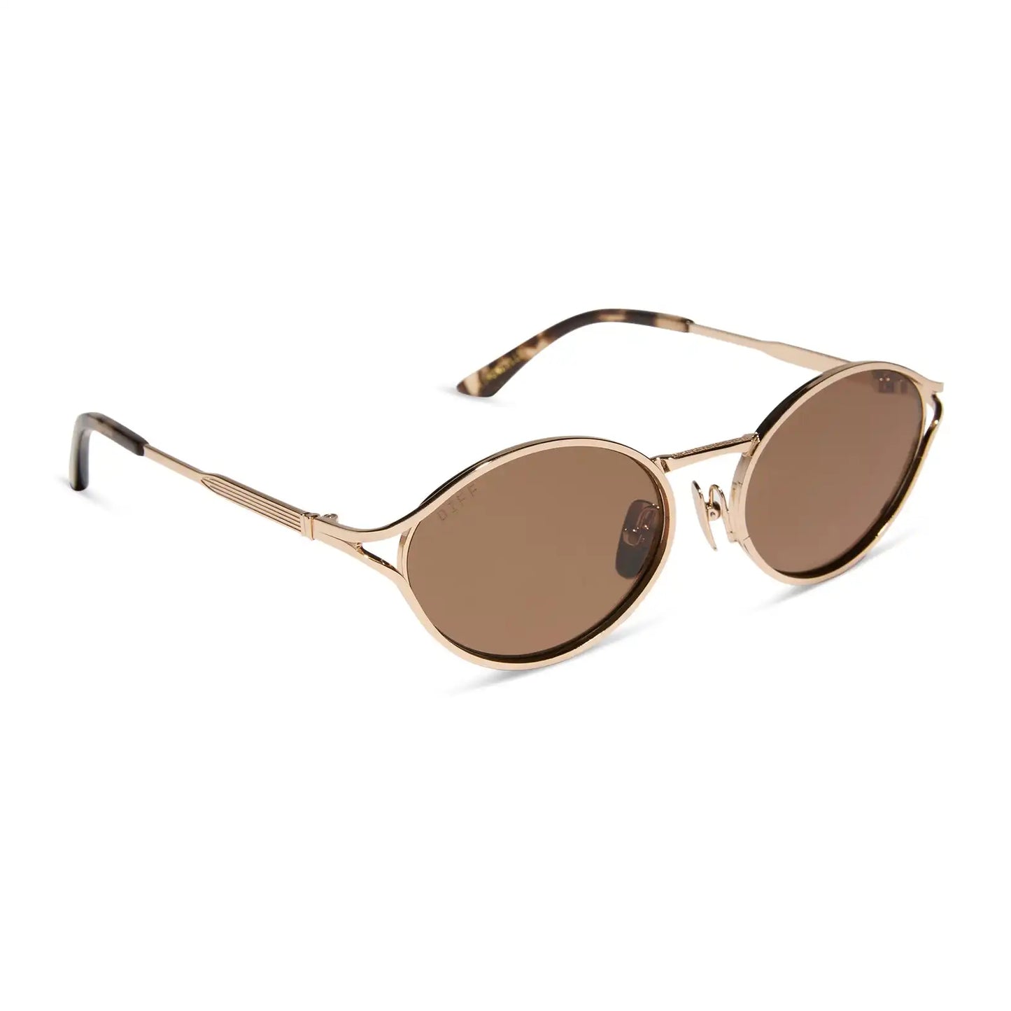LIMONCELLO - GOLD + BROWN SUNGLASSES