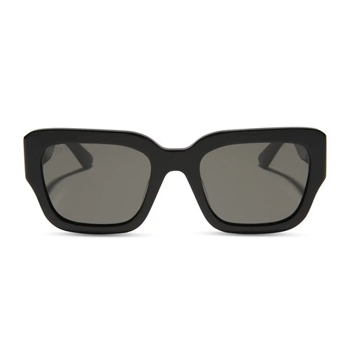 LOREN - BLACK + GREY SUNGLASSES