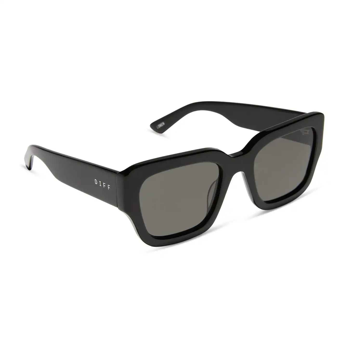 LOREN - BLACK + GREY SUNGLASSES