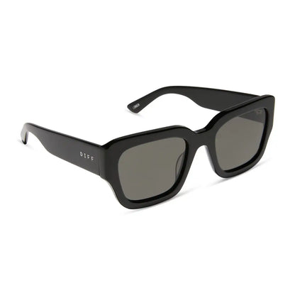 LOREN - BLACK + GREY SUNGLASSES
