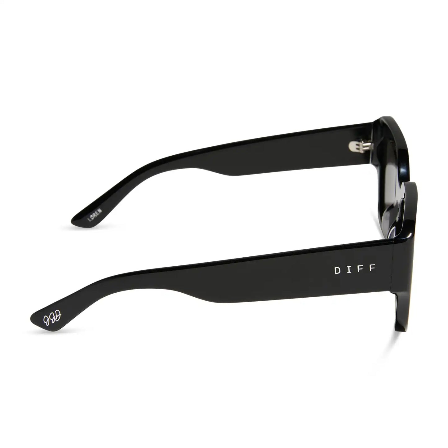 LOREN - BLACK + GREY SUNGLASSES