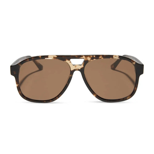 NASH - ESPRESSO TORTOISE + BROWN SUNGLASSES