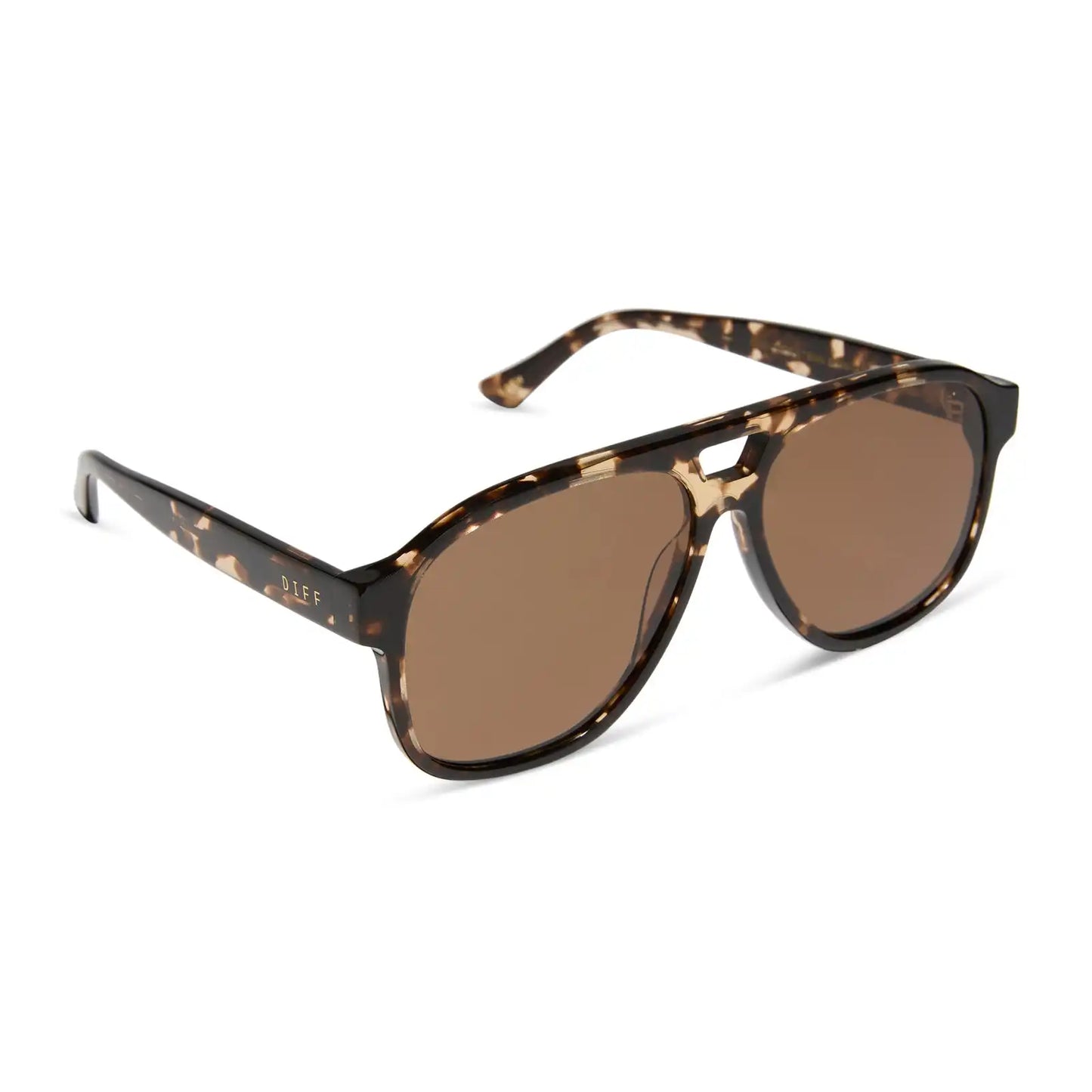 NASH - ESPRESSO TORTOISE + BROWN SUNGLASSES
