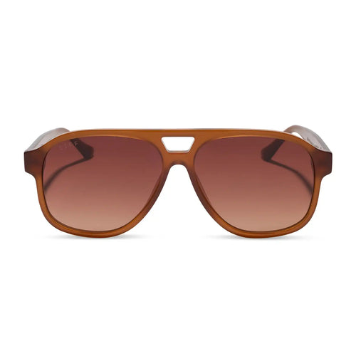 NASH - MILK CARAMEL + BROWN GRADIENT SUNGLASSES