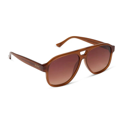 NASH - MILK CARAMEL + BROWN GRADIENT SUNGLASSES
