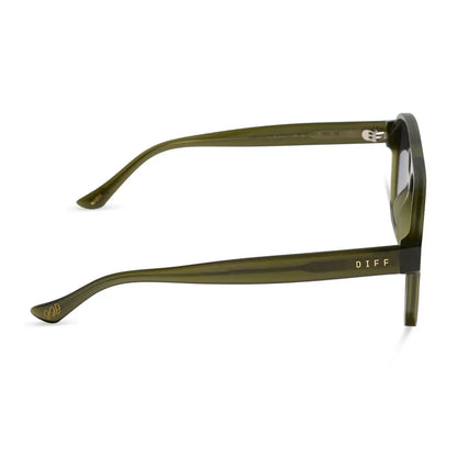 NASH - MILKY OLIVE + GREY GRADIENT SUNGLASSES