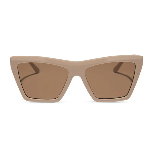 VIVI - ALMOND + BROWN SUNGLASSES