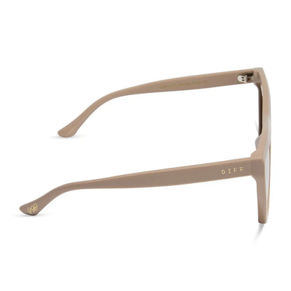 VIVI - ALMOND + BROWN SUNGLASSES