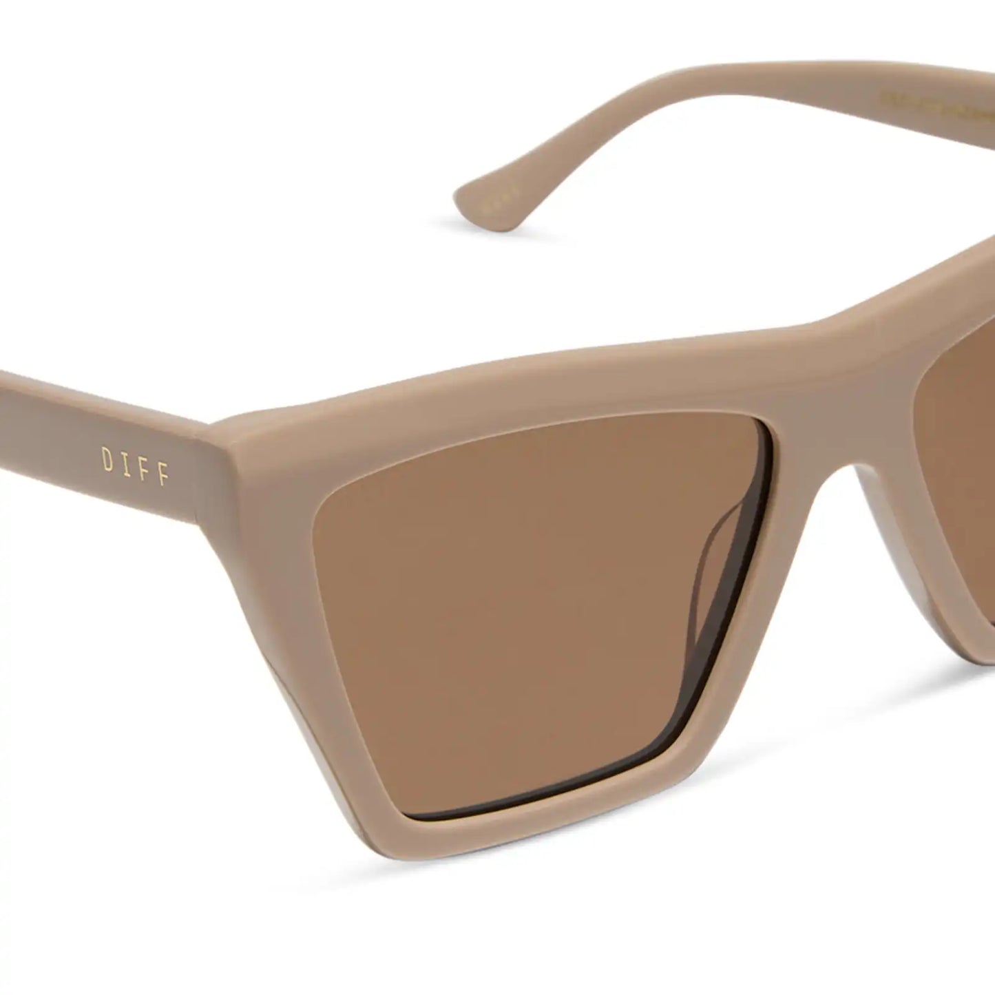 VIVI - ALMOND + BROWN SUNGLASSES