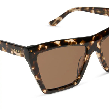 VIVI - ESPRESSO TORTOISE + BROWN SUNGLASSES