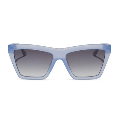 VIVI - MILKY BLUE PEARL + GREY GRADIENT SUNGLASSES