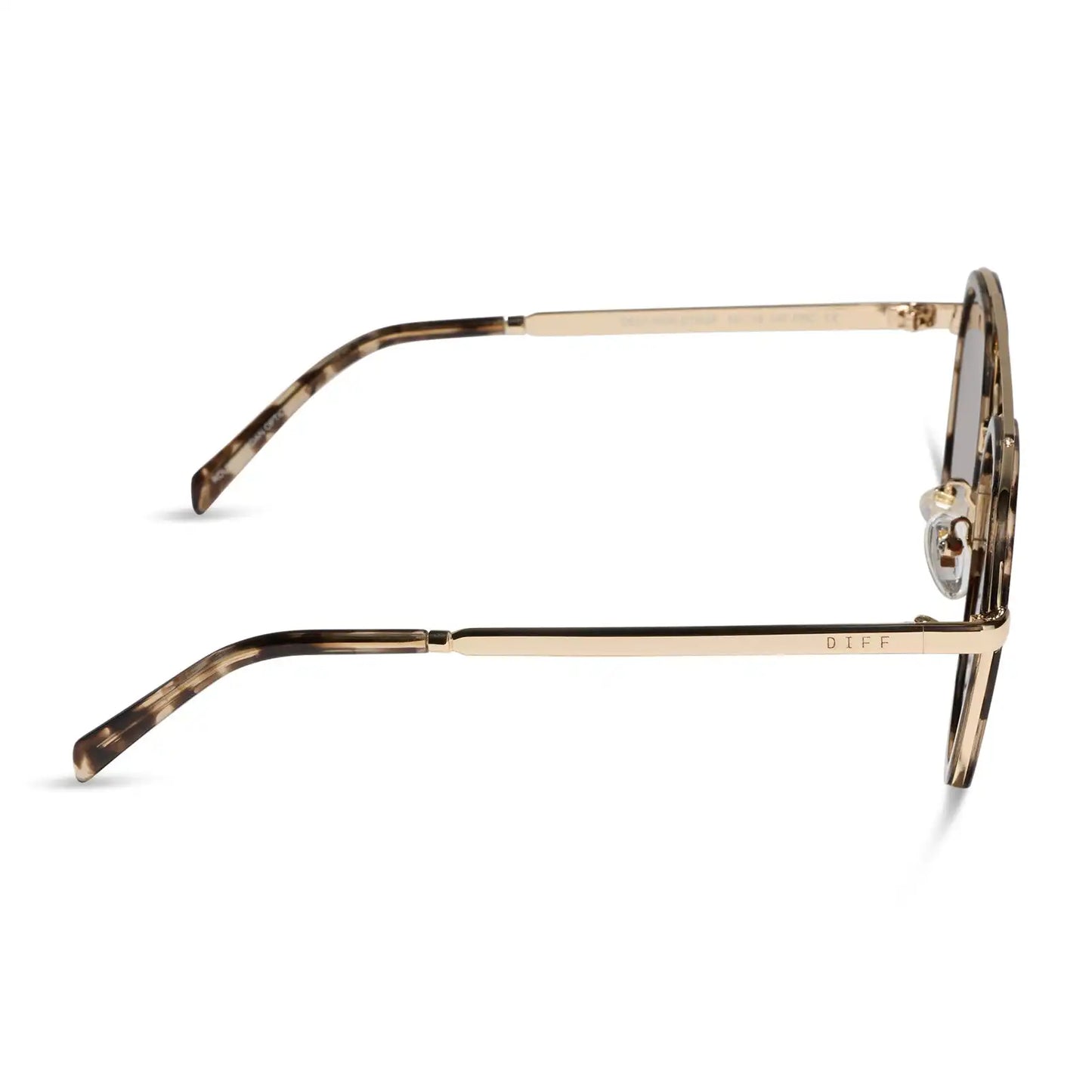 JOEY - ESPRESSO TORTOISE + GOLD METAL + BROWN GRADIENT + POLARIZED SUNGLASSES