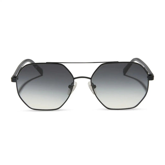 JOELLE - BLACK + GREY GRADIENT + POLARIZED SUNGLASSES