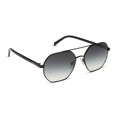JOELLE - BLACK + GREY GRADIENT + POLARIZED SUNGLASSES