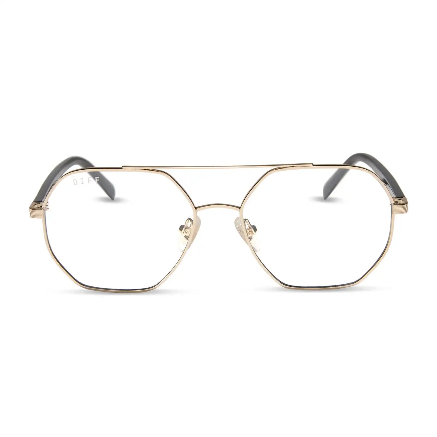 JOELLE - GOLD + CHOCOLATE CRYSTAL + GLASSES