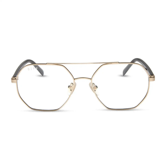 JOELLE - GOLD + CHOCOLATE CRYSTAL + GLASSES