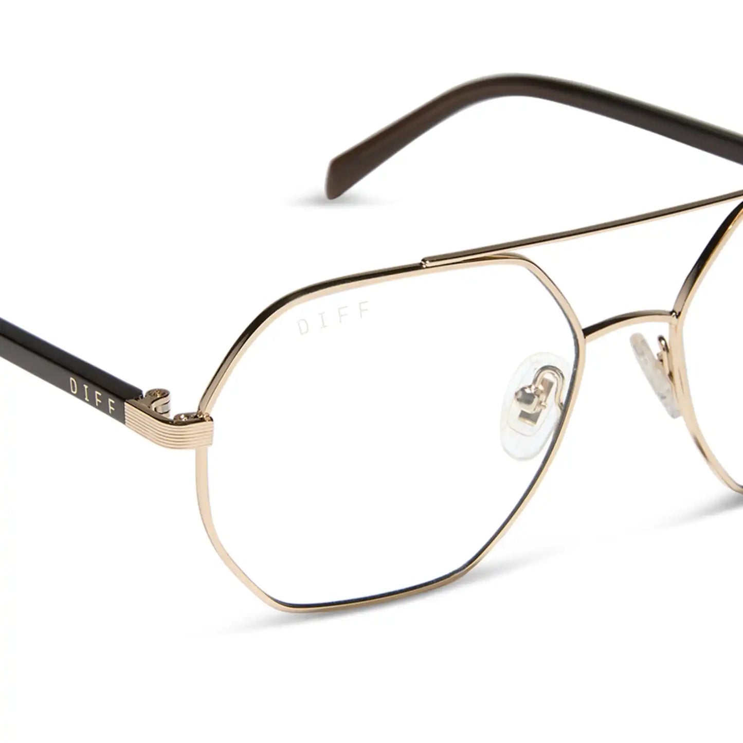 JOELLE - GOLD + CHOCOLATE CRYSTAL + GLASSES