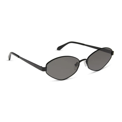 JORDY - BLACK + GREY + POLARIZED SUNGLASSES
