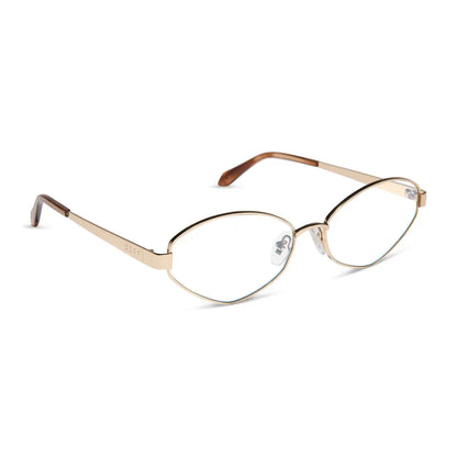 JORDY - GOLD + HORN TORTOISE + GLASSES