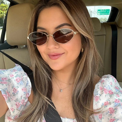 JORDY - GOLD + HORN TORTOISE + BROWN SUNGLASSES