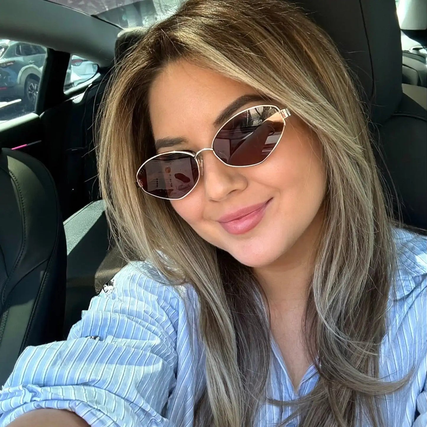 JORDY - GOLD + HORN TORTOISE + BROWN SUNGLASSES