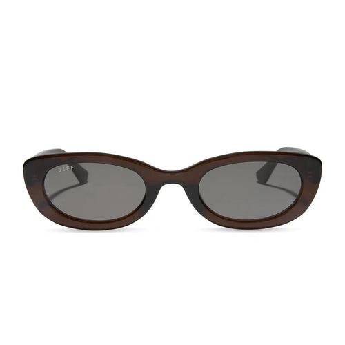 RAYA - CHOCOLATE CRYSTAL + GREY + POLARIZED SUNGLASSES