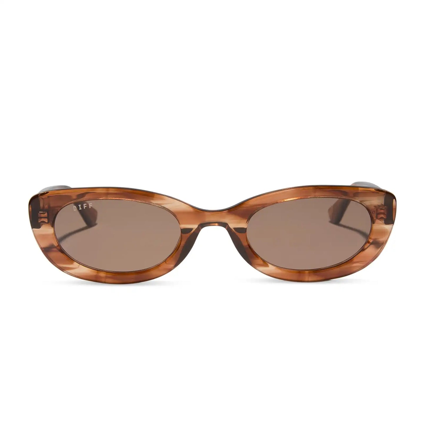 RAYA - HORN TORTOISE + BROWN SUNGLASSES