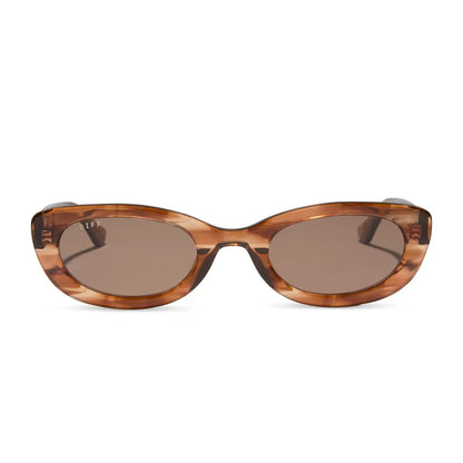 RAYA - HORN TORTOISE + BROWN SUNGLASSES
