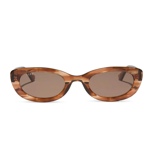 RAYA - HORN TORTOISE + BROWN SUNGLASSES
