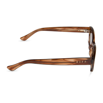 RAYA - HORN TORTOISE + BROWN SUNGLASSES