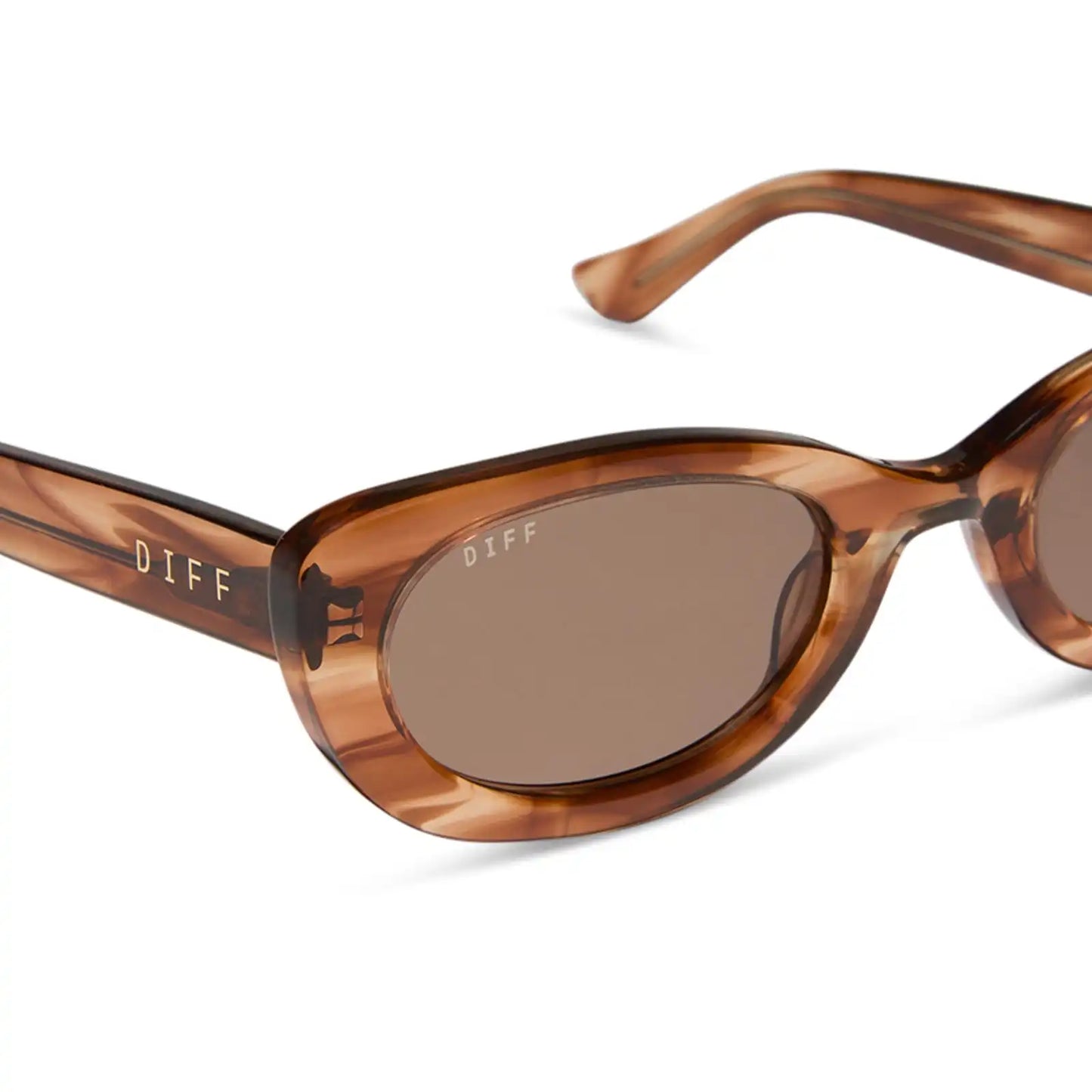 RAYA - HORN TORTOISE + BROWN SUNGLASSES
