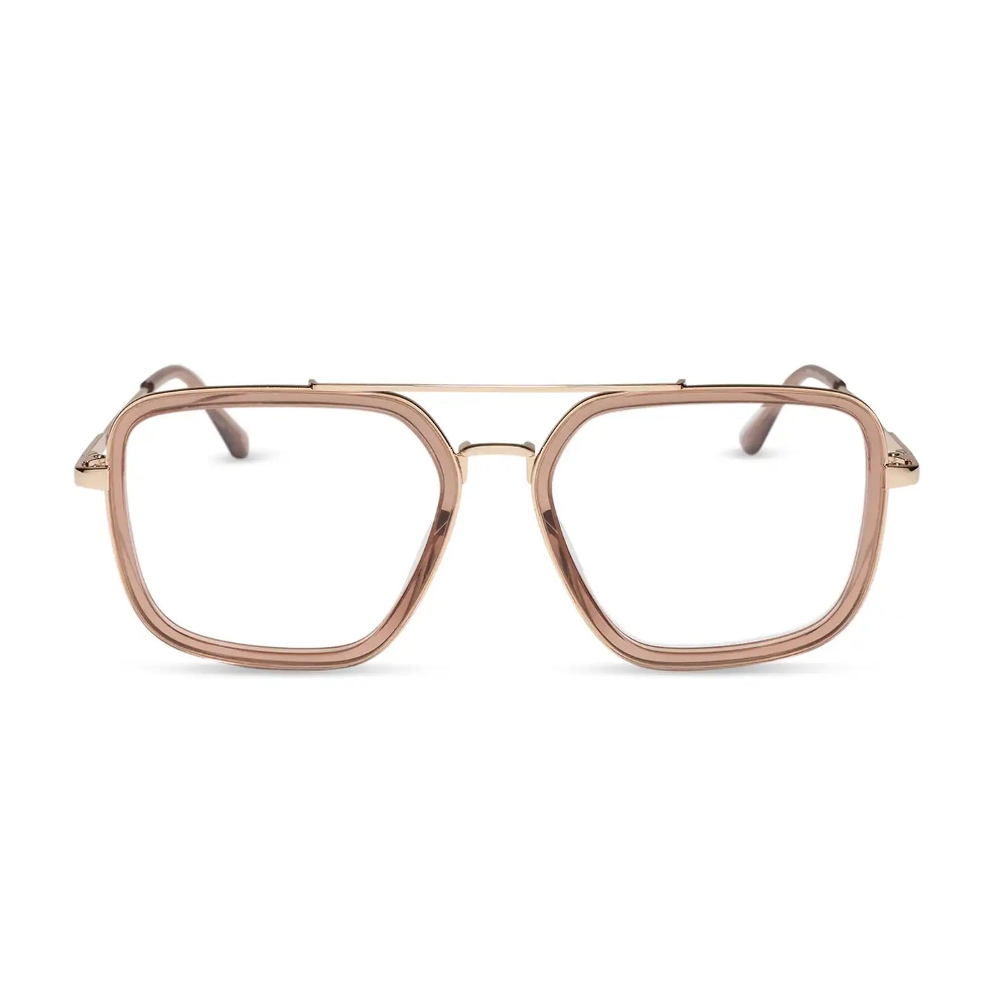JORDAN - CAFÉ OLE + GOLD + GLASSES