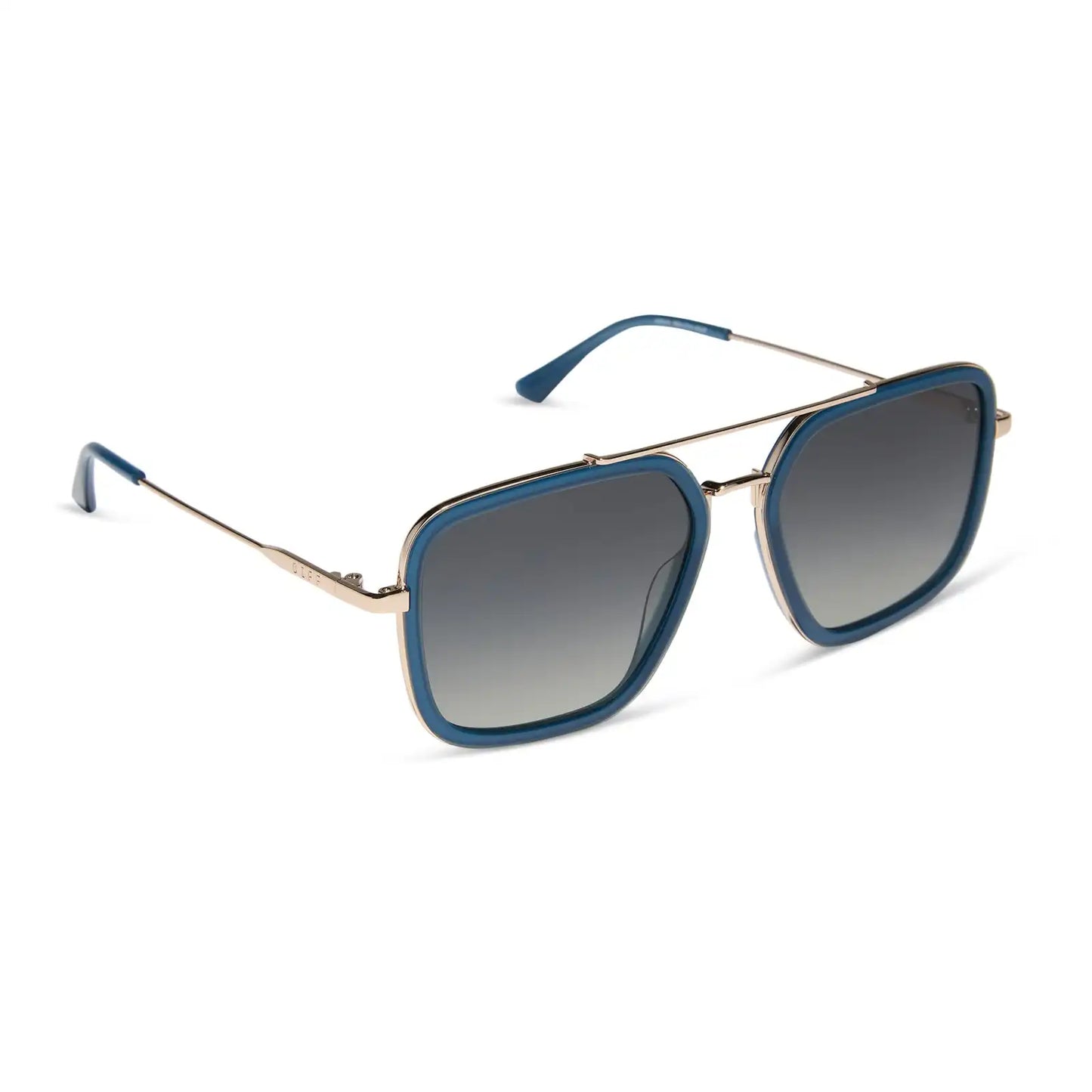JORDAN - CLUBHOUSE BLUE + GOLD + GREY GRADIENT + POLARIZED SUNGLASSES