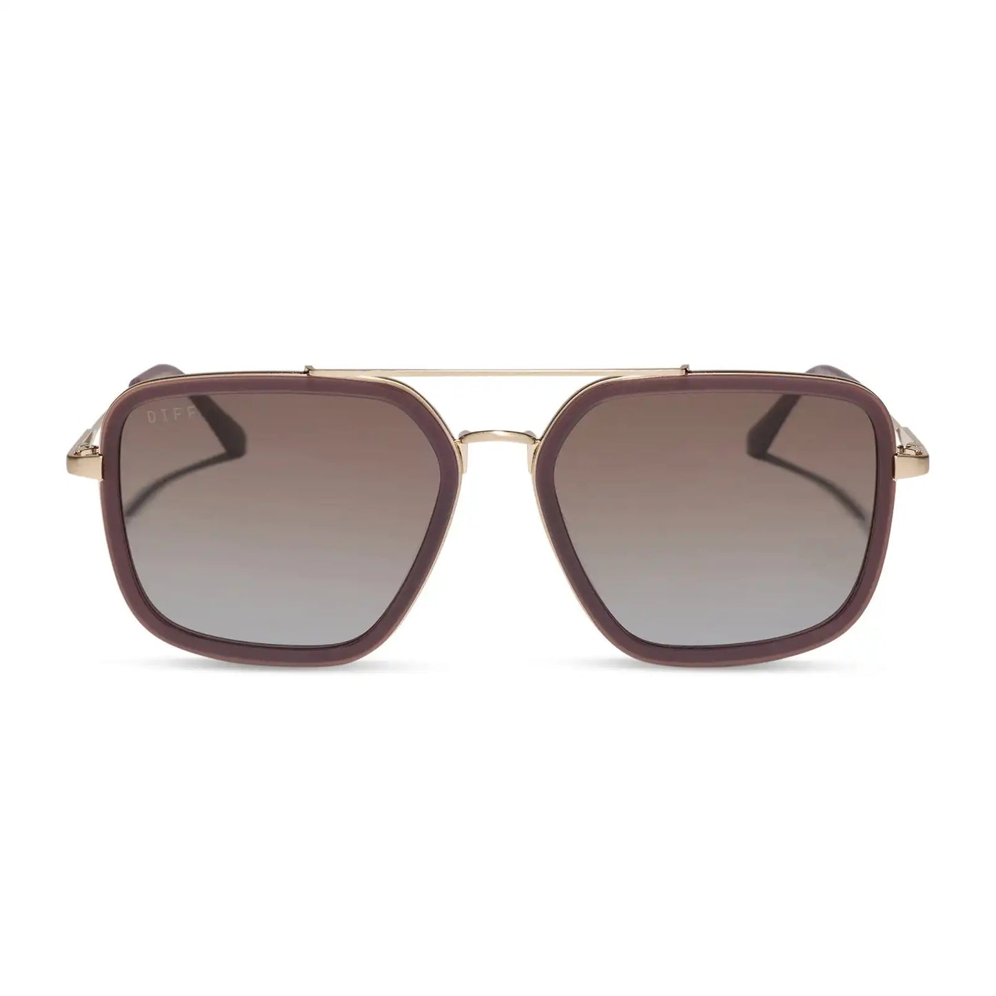 JORDAN - COCOA POWDER + COCOA POWDER TO BABY BLUE GRADIENT + SUNGLASSES