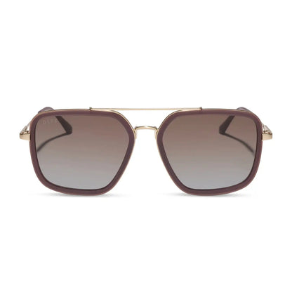 JORDAN - COCOA POWDER + COCOA POWDER TO BABY BLUE GRADIENT + SUNGLASSES