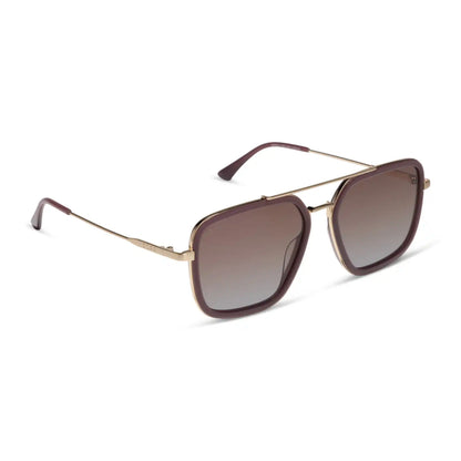 JORDAN - COCOA POWDER + COCOA POWDER TO BABY BLUE GRADIENT + SUNGLASSES