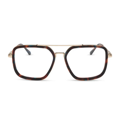 JORDAN - CONFETTI TORTOISE + BLUE LIGHT GLASSES