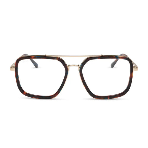 JORDAN - CONFETTI TORTOISE + BLUE LIGHT GLASSES