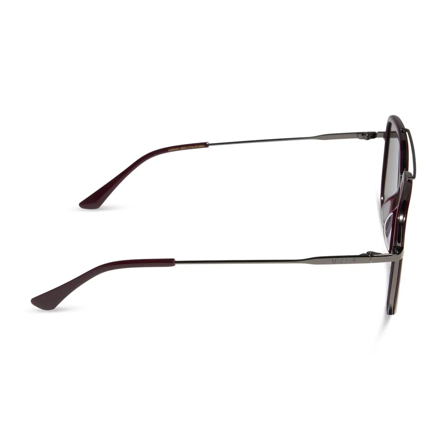 JORDAN - DARK CHERRY LACQUER + GREY GRADIENT + POLARIZED SUNGLASSES