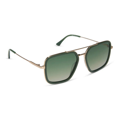JORDAN - FAIRWAY GREEN + GOLD + ALOE GREEN GRADIENT + POLARIZED SUNGLASSES