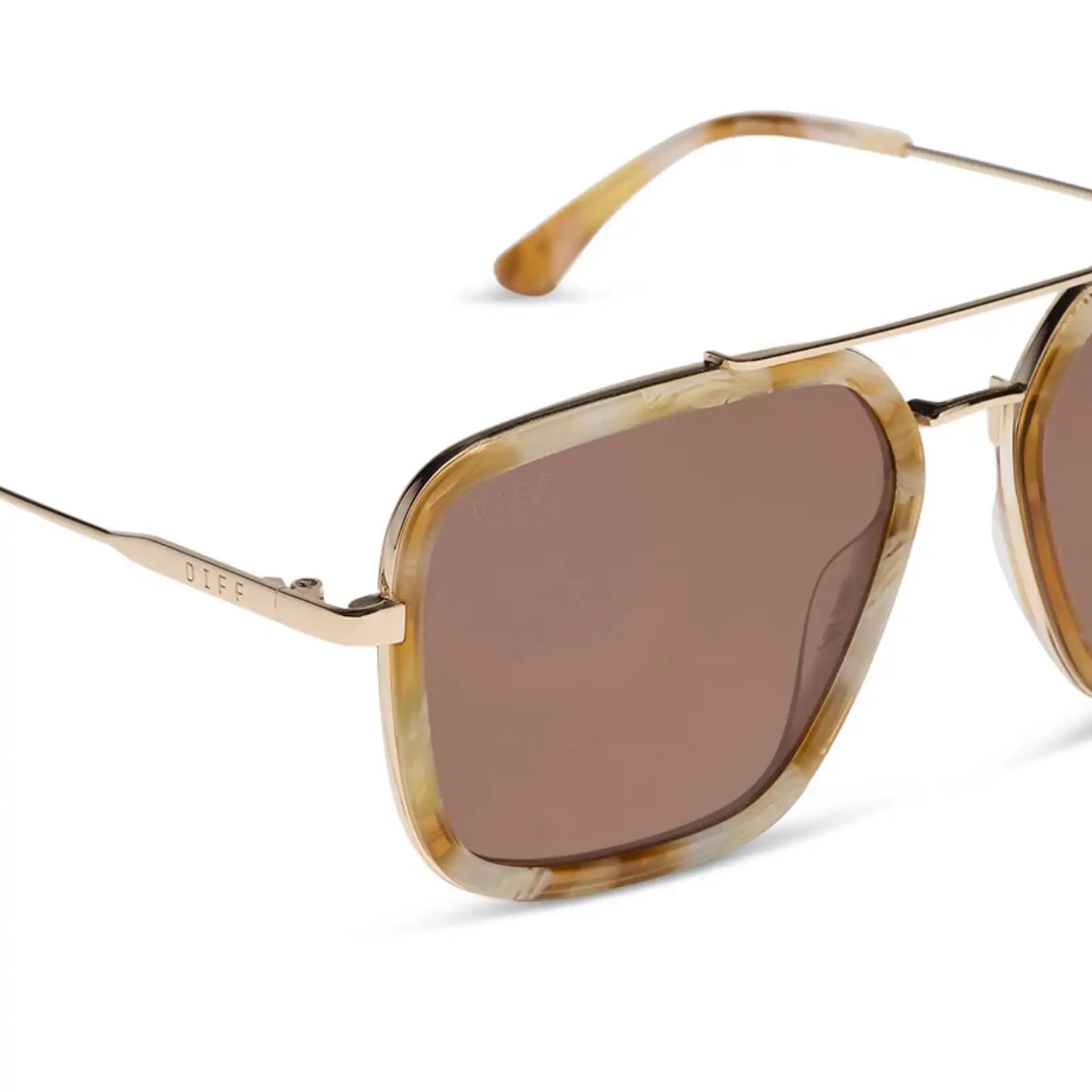 JORDAN - GILDED TORTOISE + BROWN + SUNGLASSES