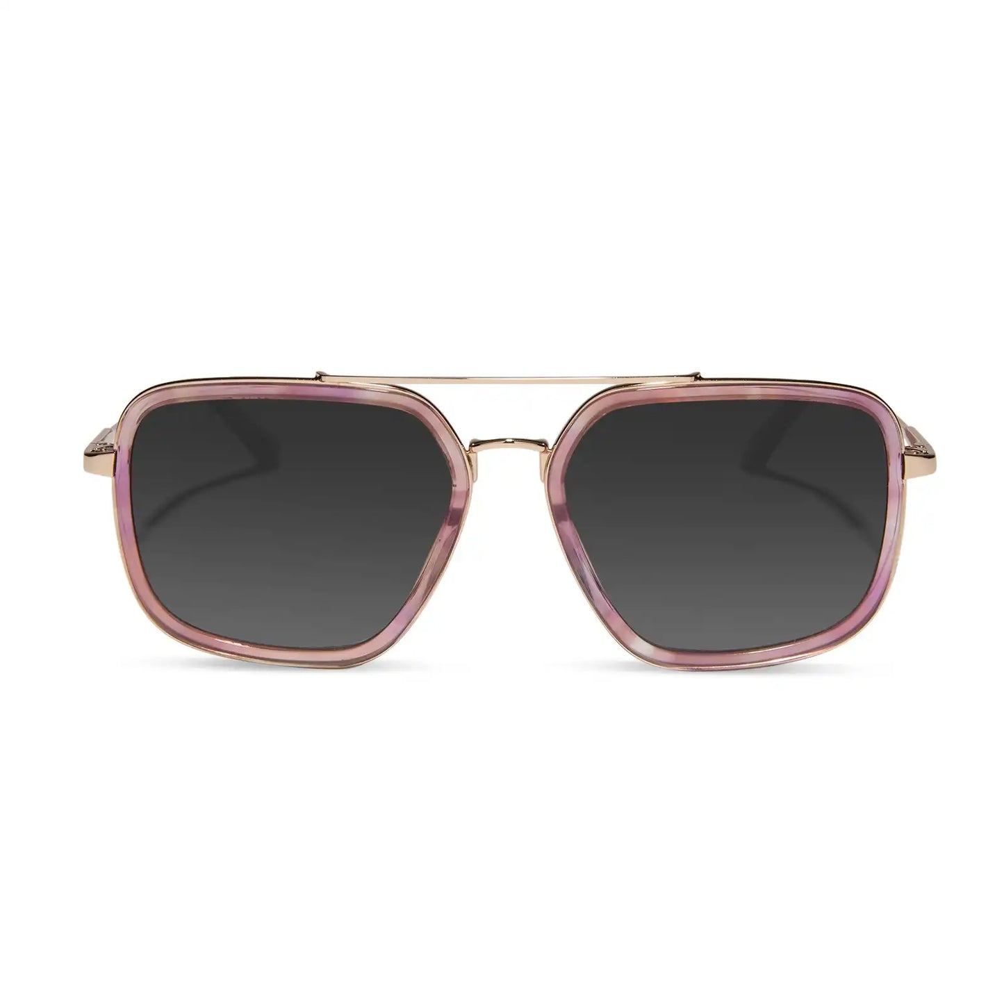 JORDAN - GOLD + FLEUR TORTOISE TEMPLE TIPS + GLASSES