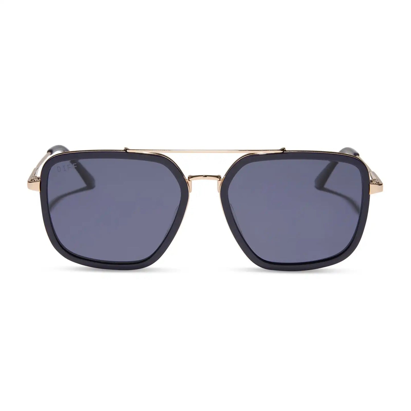JORDAN - GOLD + ROYAL TEMPLE TIPS + MIDNIGHT + POLARIZED SUNGLASSES