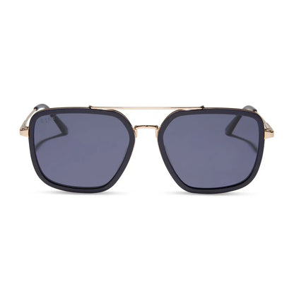 JORDAN - GOLD + ROYAL TEMPLE TIPS + MIDNIGHT + POLARIZED SUNGLASSES