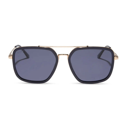 JORDAN - GOLD + ROYAL TEMPLE TIPS + MIDNIGHT + POLARIZED SUNGLASSES