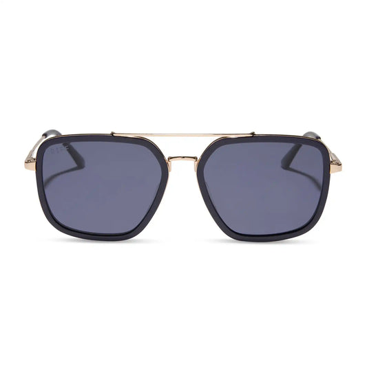 JORDAN - GOLD + ROYAL TEMPLE TIPS + MIDNIGHT + POLARIZED SUNGLASSES