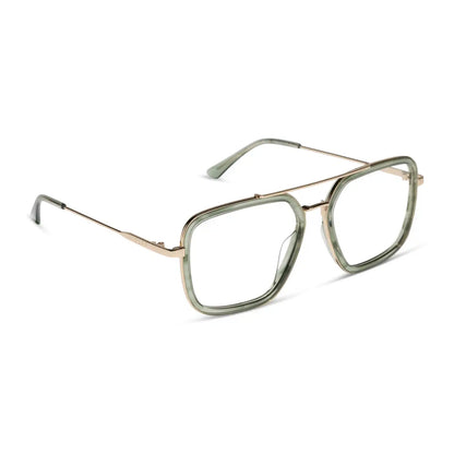 JORDAN - MATCHA + GOLD + BLUE LIGHT GLASSES
